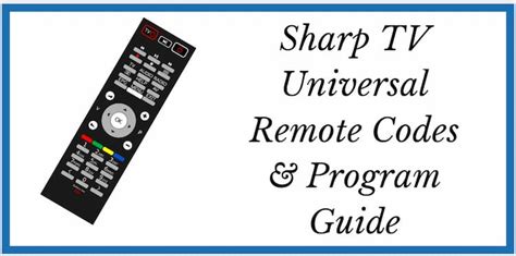 sharp aquos tv 4 digit remote codes|Sharp TV Remote Codes + Streamlined Programming.